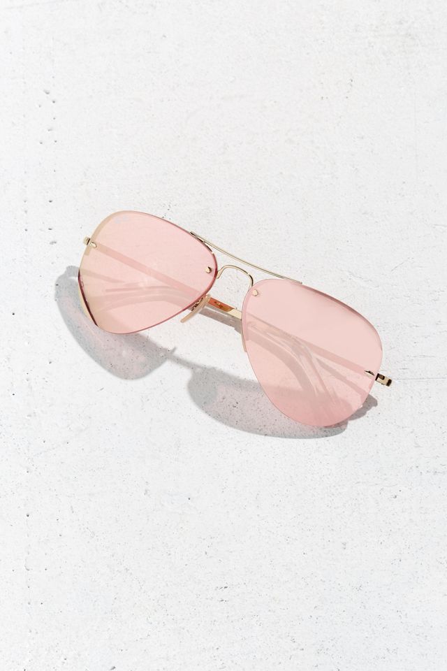 Ray-Ban Rimless Aviator Sunglasses #4