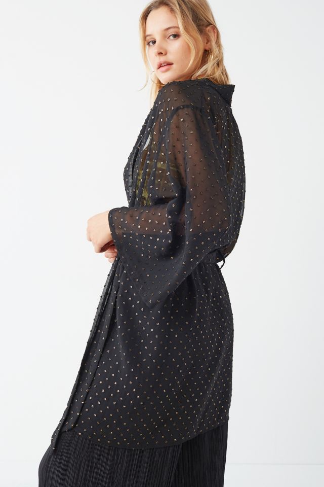 Lurex Polka Dot Kimono #3