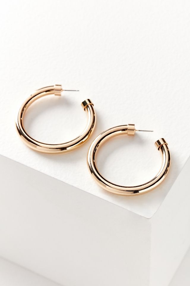 Chunky Hollow Hoop Earring #1