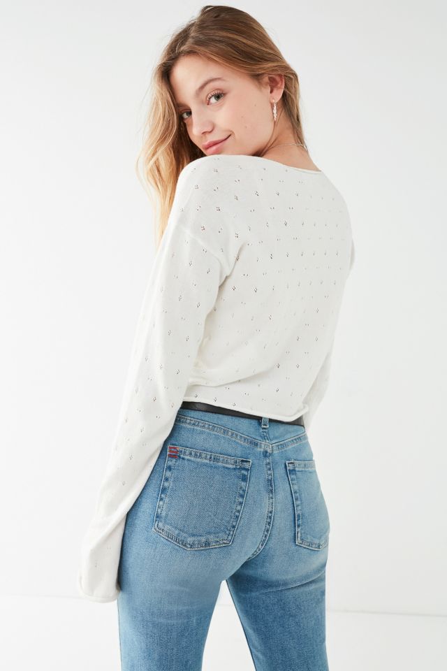 UO Carina Drawstring Ruched Sweater #3