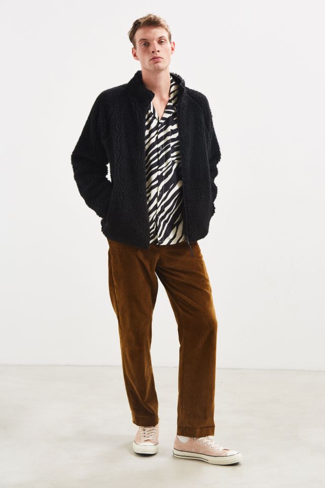 UO Zebra Rayon Short Sleeve Button-Down Shirt #5