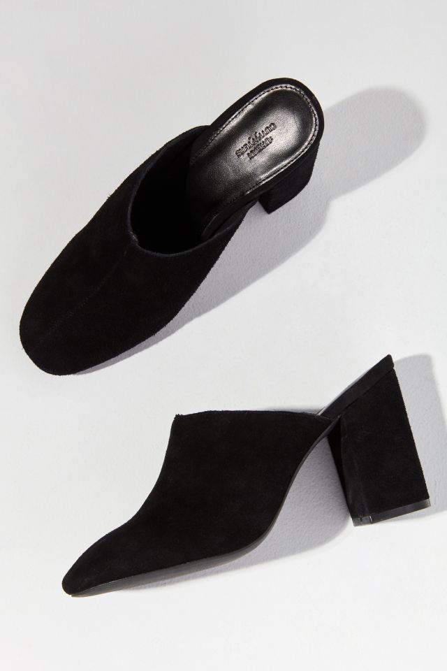 Mod Suede Mule Heel #1