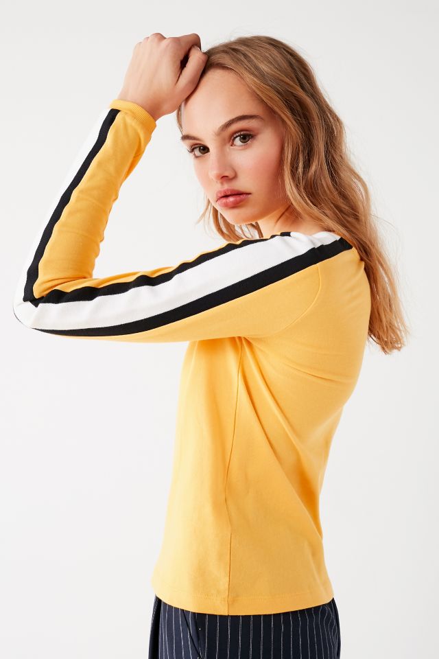 UO Tipped Sleeve Striped Sweatshirt #2