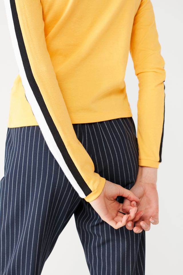UO Tipped Sleeve Striped Sweatshirt #3
