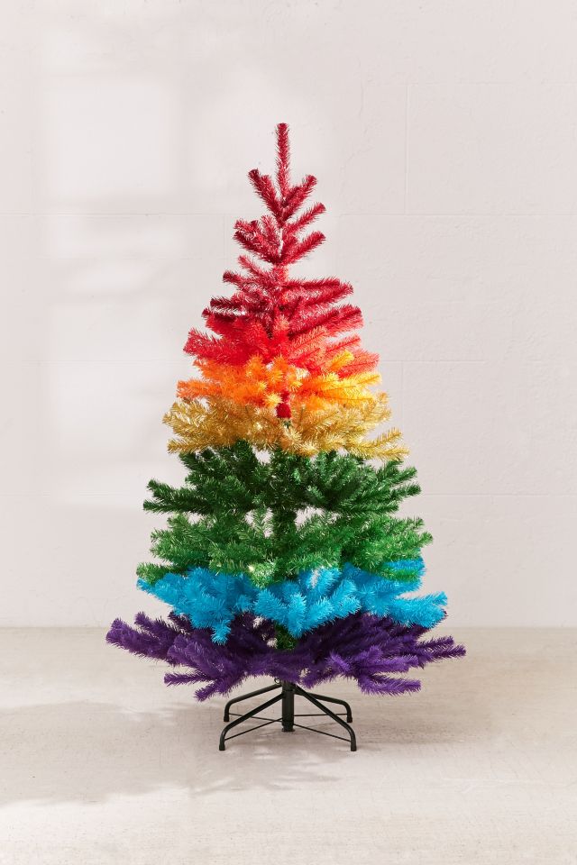 5' Rainbow Faux Christmas Tree #1