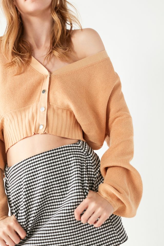 UO Nikki Snap-Button Cardigan #2