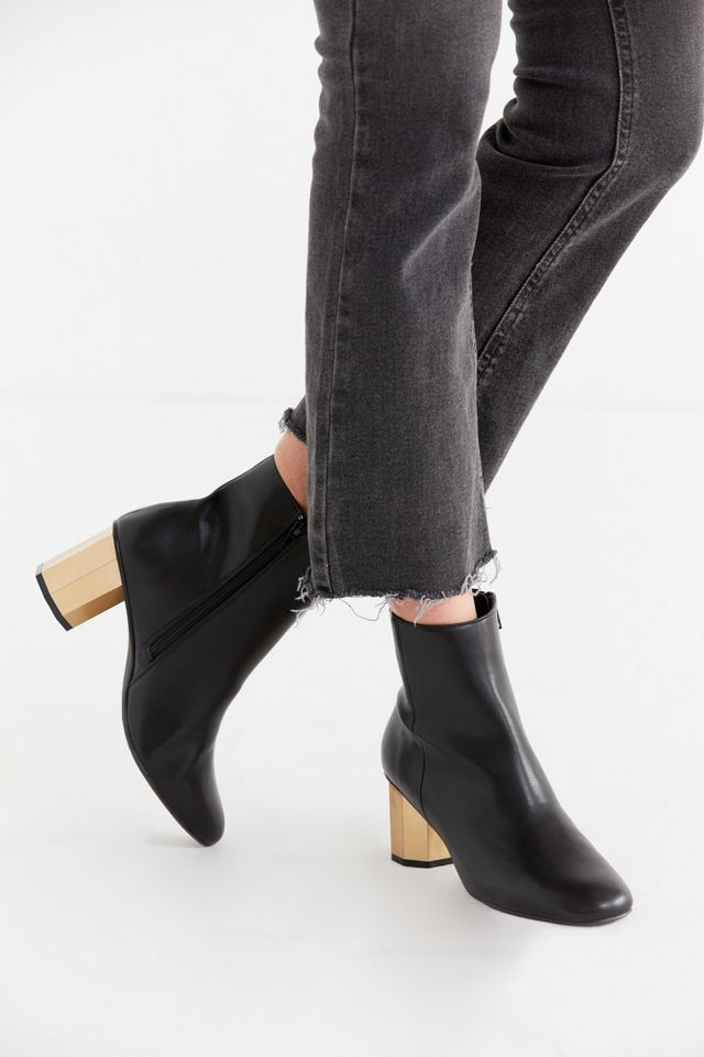 Geometric Heel Ankle Boot #1