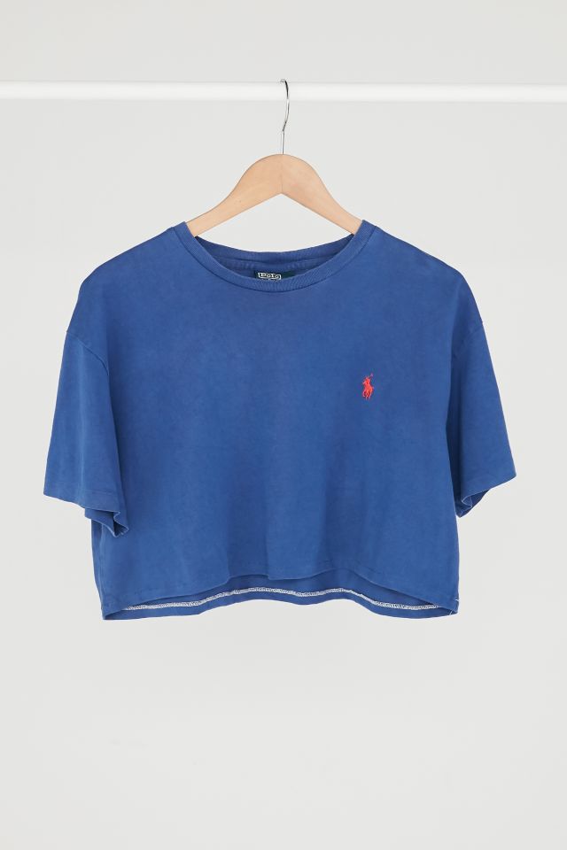 Vintage polo store crop tee