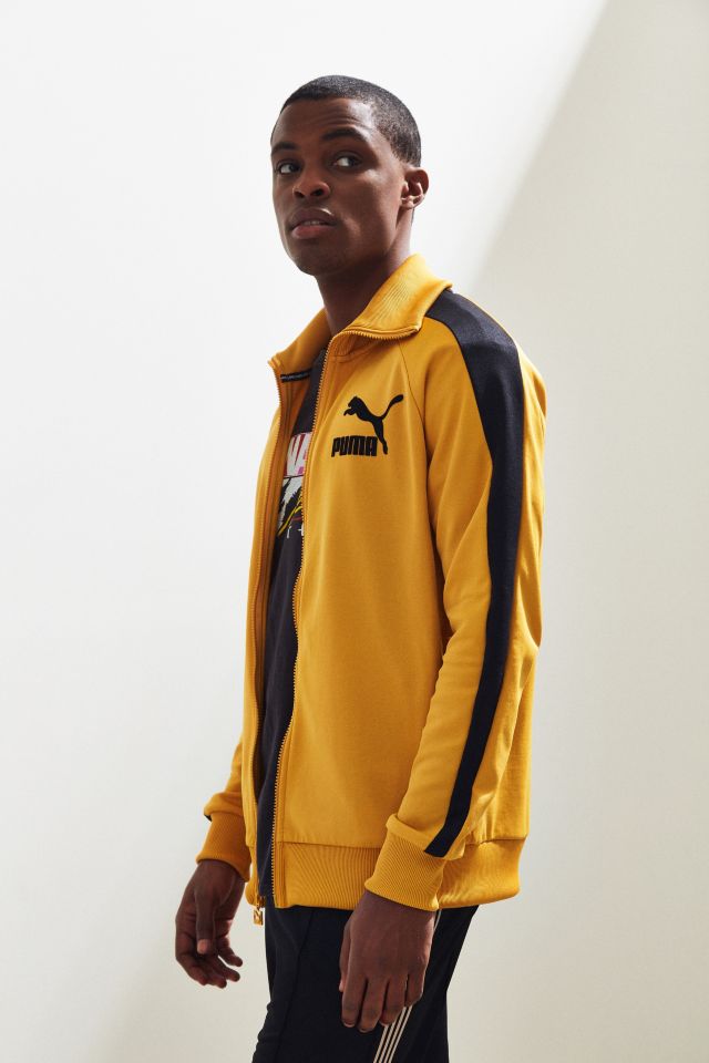 Puma t7 vintage track jacket shop in yellow