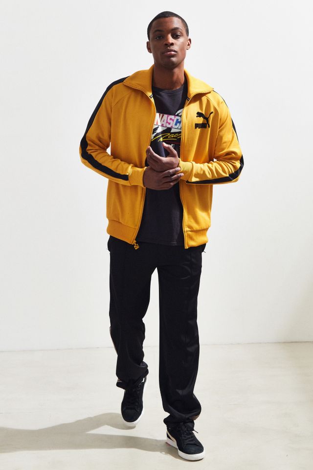 Puma t7 track hot sale jacket yellow