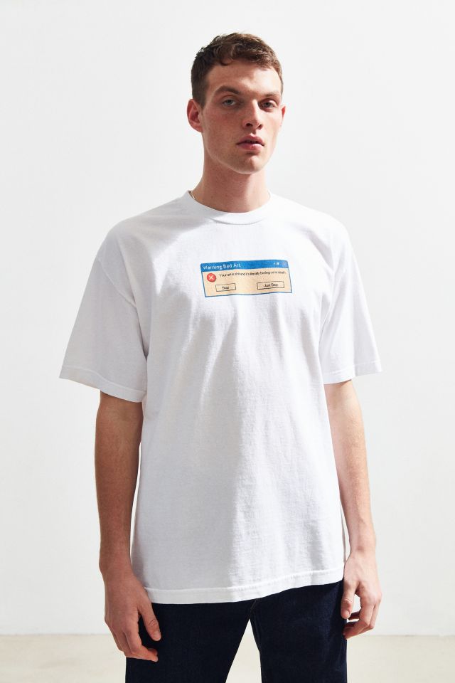 T-shirt Warning Bad Art Skim Milk #1