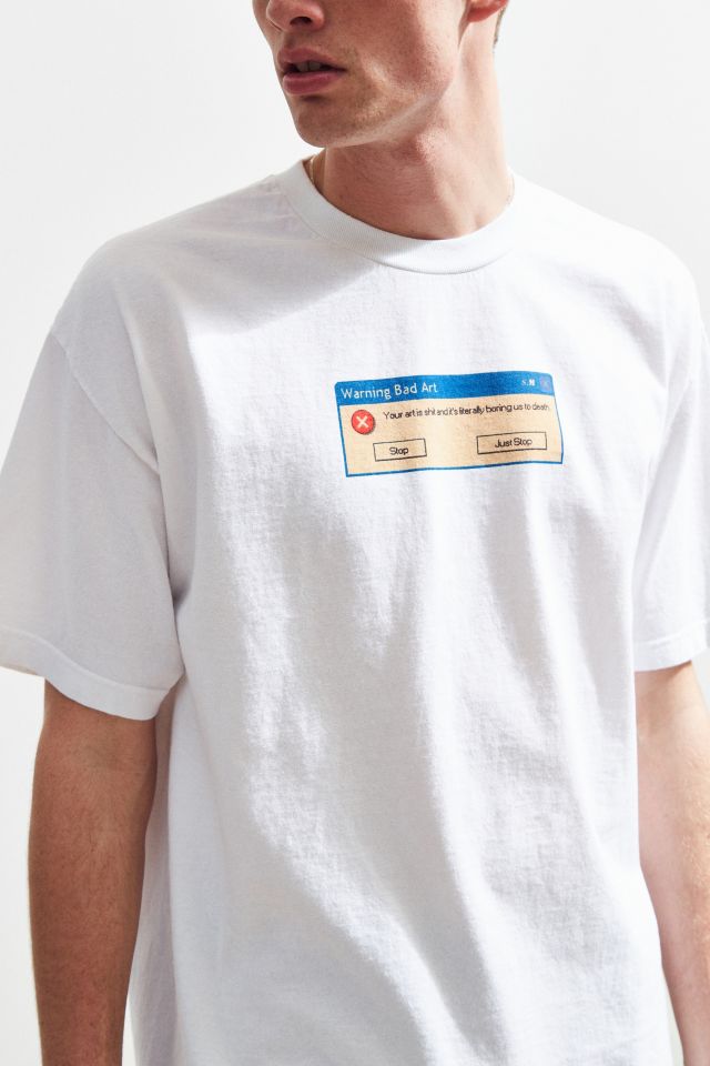 T-shirt Warning Bad Art Skim Milk #2