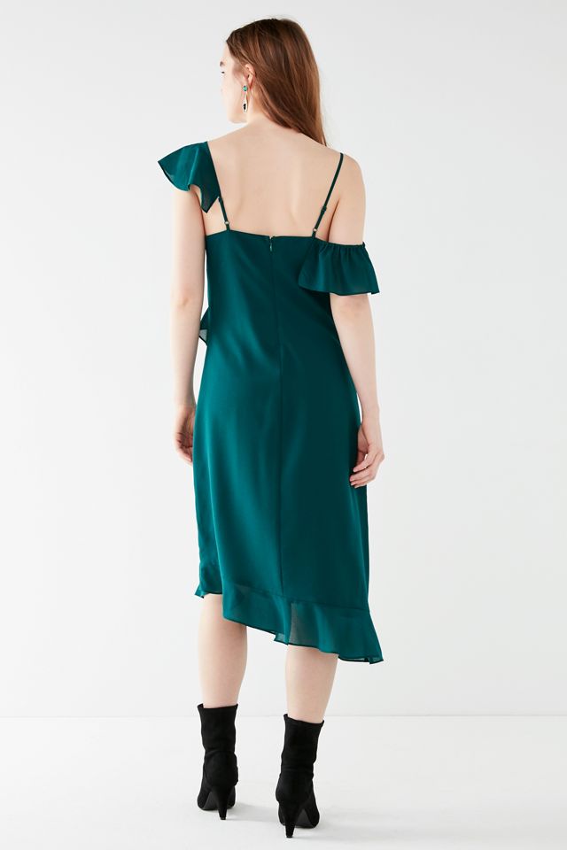 UO Ruffle Crepe Midi Dress #1