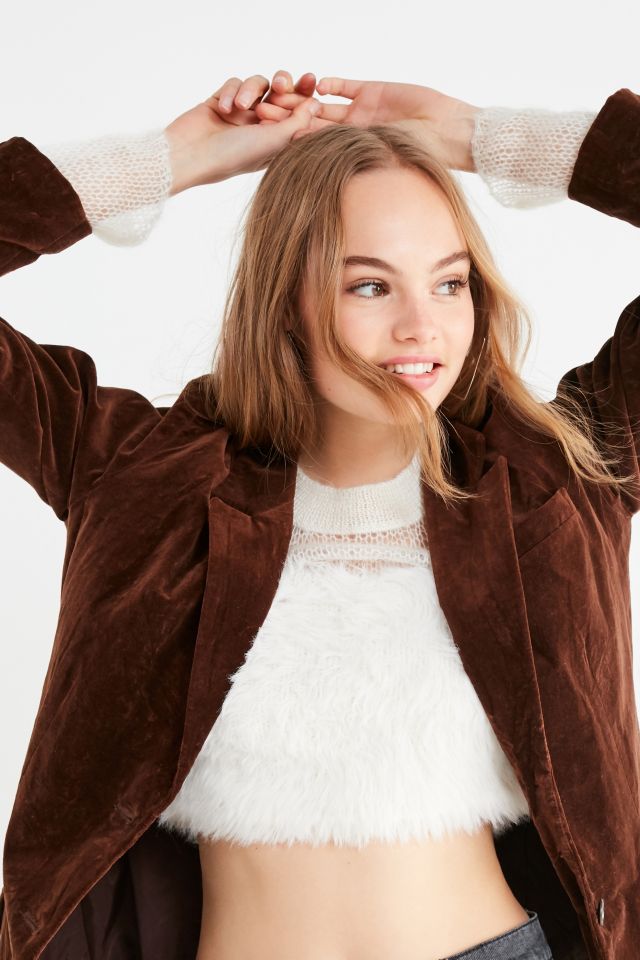 UO Rio Fuzzy Sheer Pullover Sweater #1