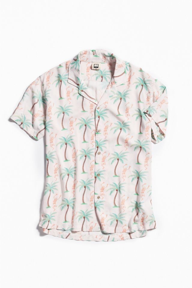 Insight Skeleton Dance Rayon Button-Down Shirt #1