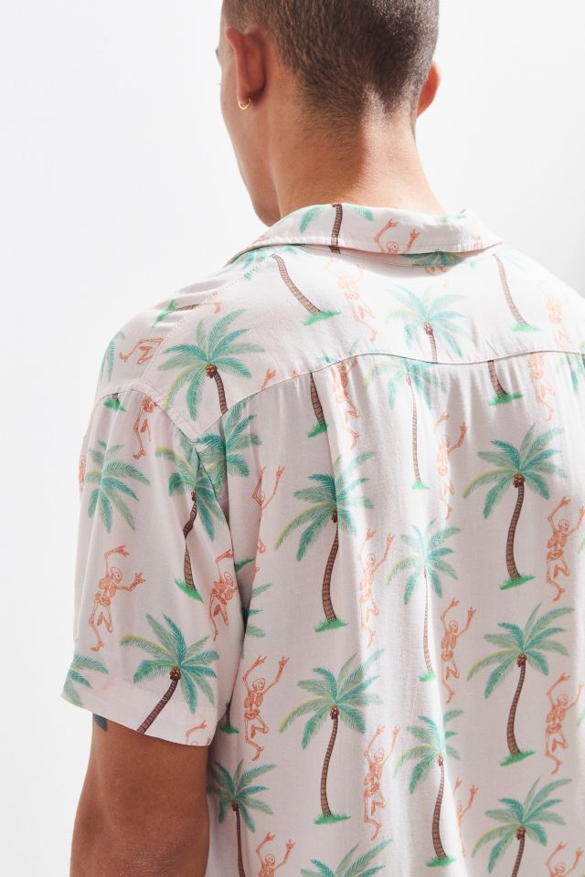 Insight Skeleton Dance Rayon Button-Down Shirt #4