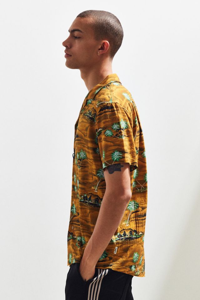 Insight Hotel California Rayon Short Sleeve Button-Down Shirt #1
