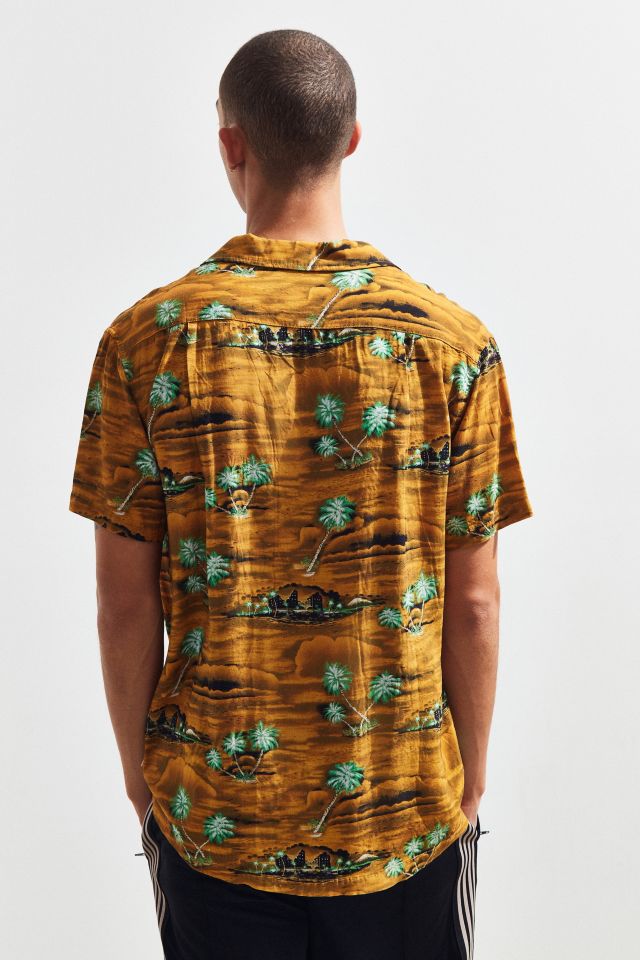 Insight Hotel California Rayon Short Sleeve Button-Down Shirt #2