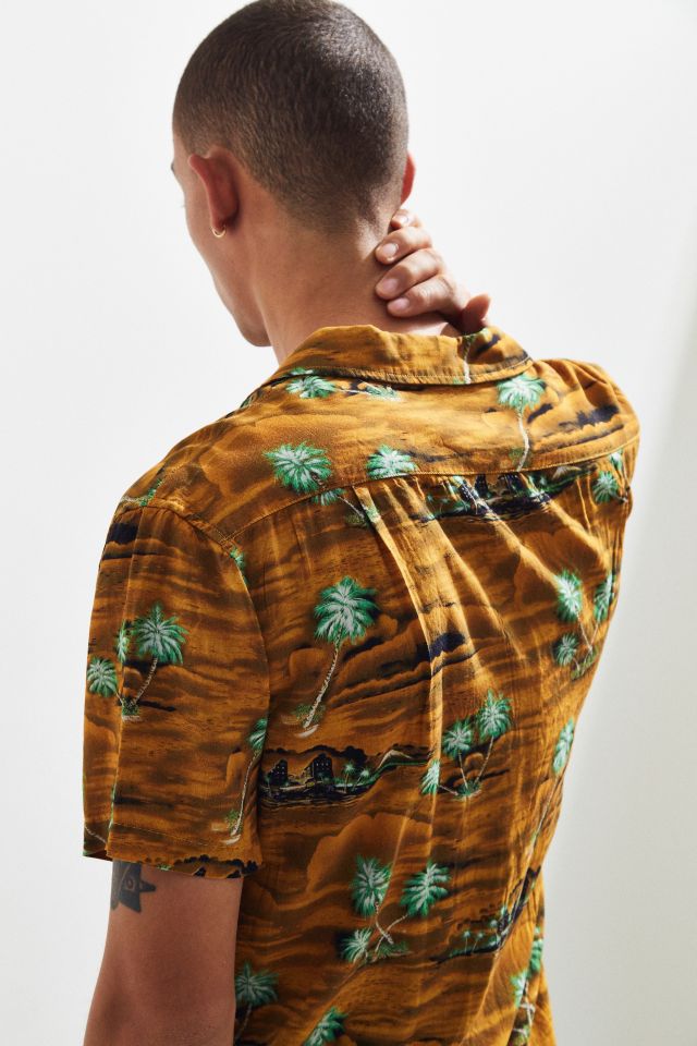 Insight Hotel California Rayon Short Sleeve Button-Down Shirt #3