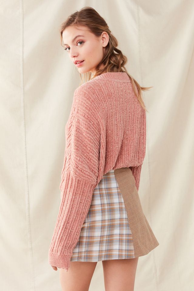 Urban Renewal Remade Flannel Wrap Mini Skirt #2
