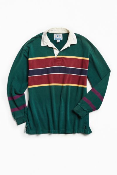 Lands' End Authentic Rugby XL ラガーシャツ LANDS' END Authentic Rugby Shirt Lager Long Sleeve Check