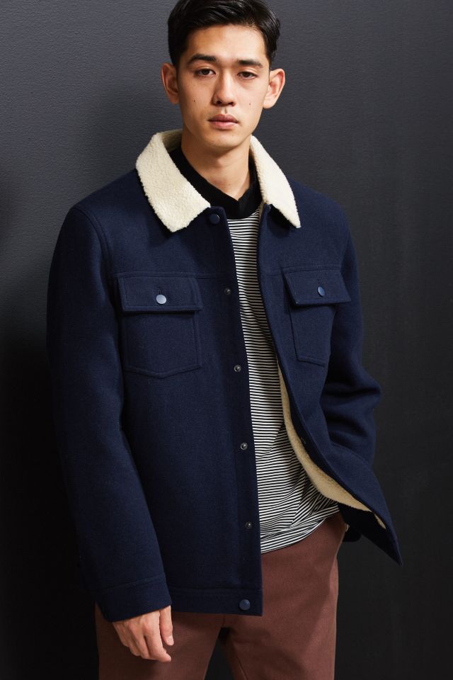 Shore Leave Wool Sherpa Trucker Jacket #1