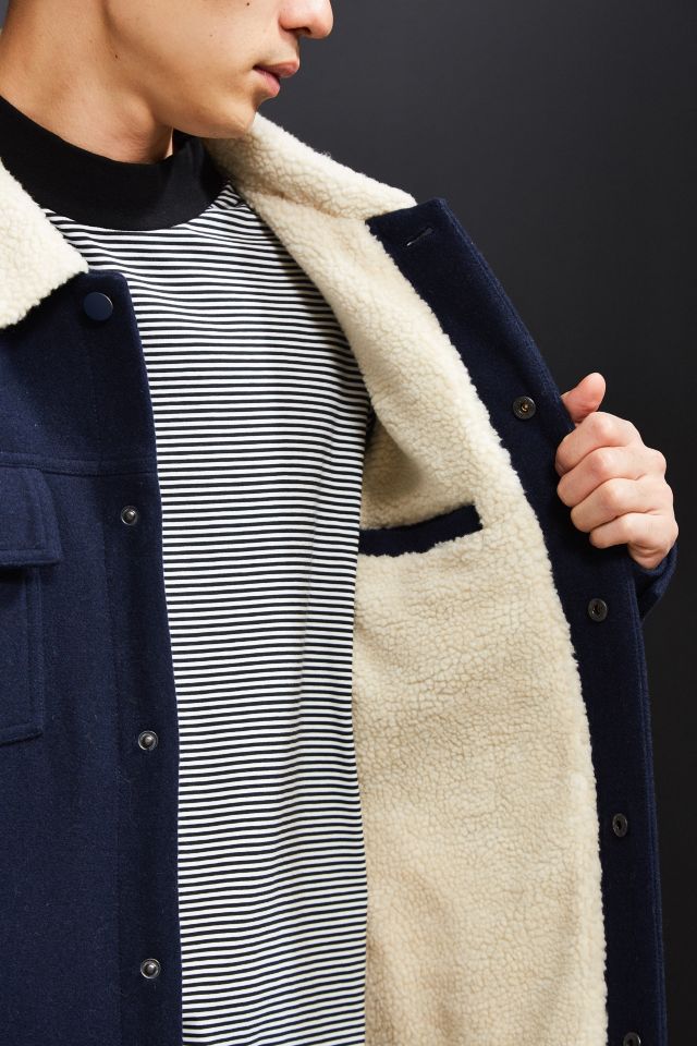 Shore Leave Wool Sherpa Trucker Jacket #4