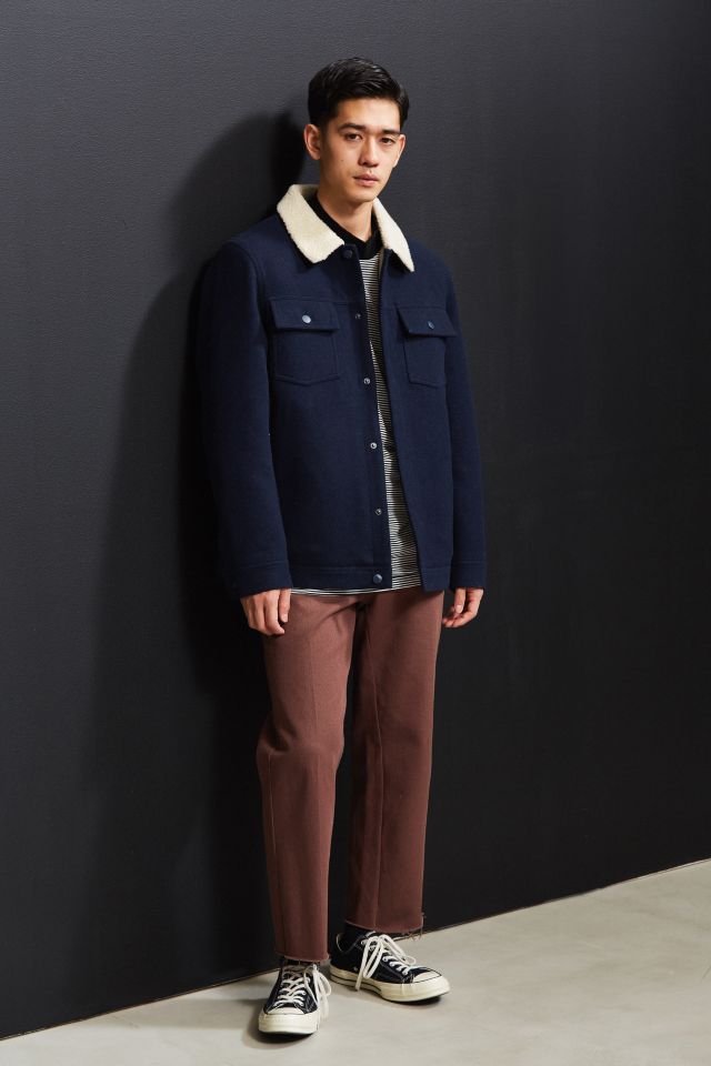 Shore Leave Wool Sherpa Trucker Jacket #5