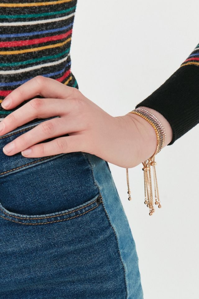 Rhinestone Slider Bracelet #1