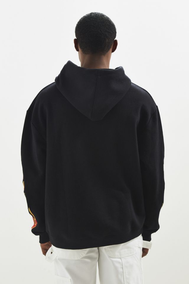 UO Embroidered Flame Hoodie Sweatshirt #3
