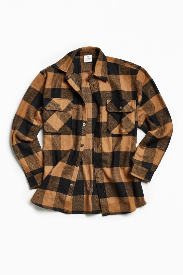 Rothco Heavyweight Buffalo Plaid Flannel Button-Down Shirt | Urban ...