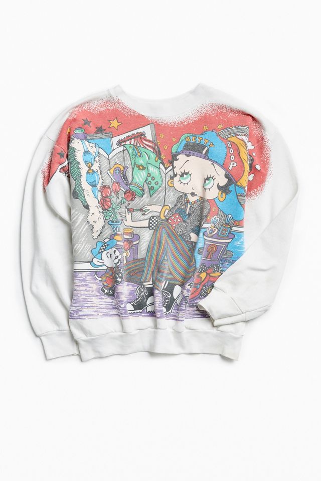 Vintage Betty Boop Crew Neck Sweatshirt | Urban Outfitters Vintage Betty Boop Crew Neck Sweatshirt | Urban Outfitters