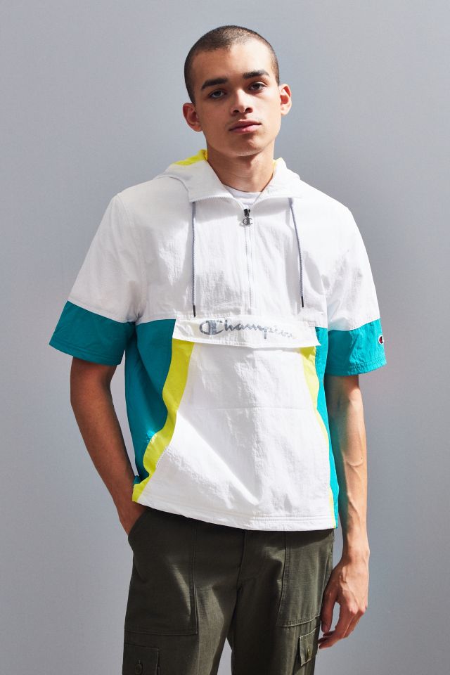 Champion Woven Colorblock Short Sleeve Anorak Jacket