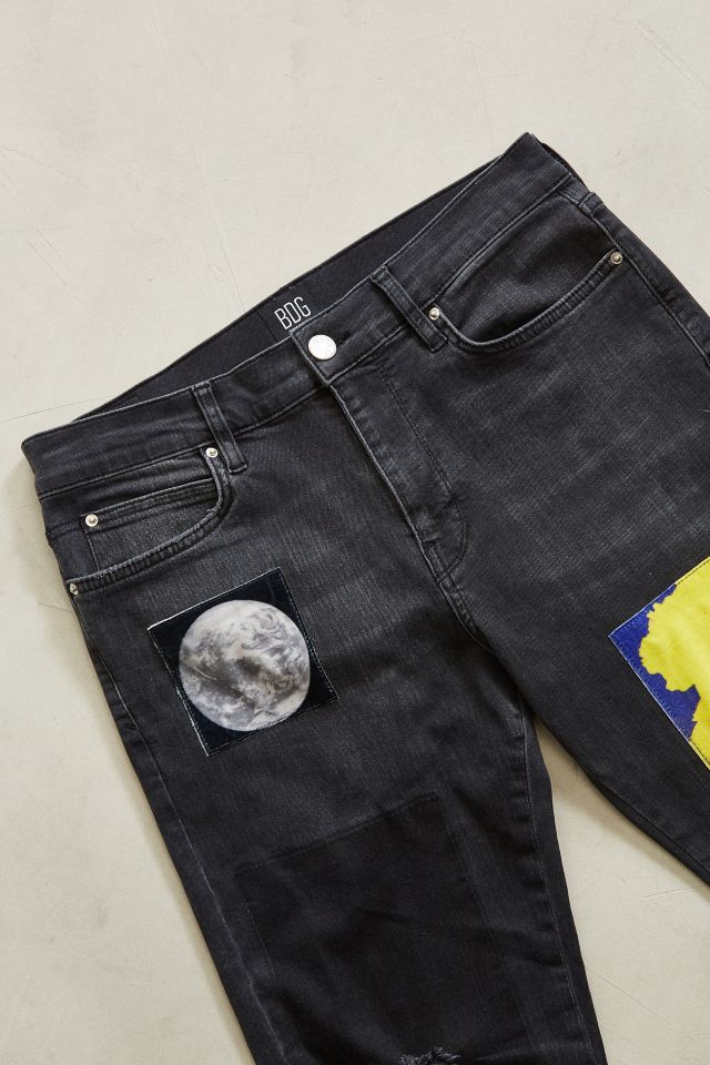 Jeans étroit graphique à pièces BDG #1