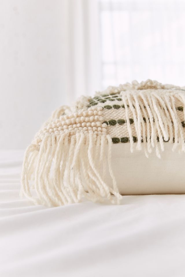 Woven Fringe Pillow #1