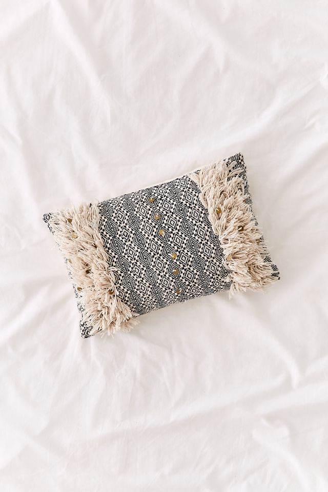 Woven Coin Bolster Pillow Urban Outfitters