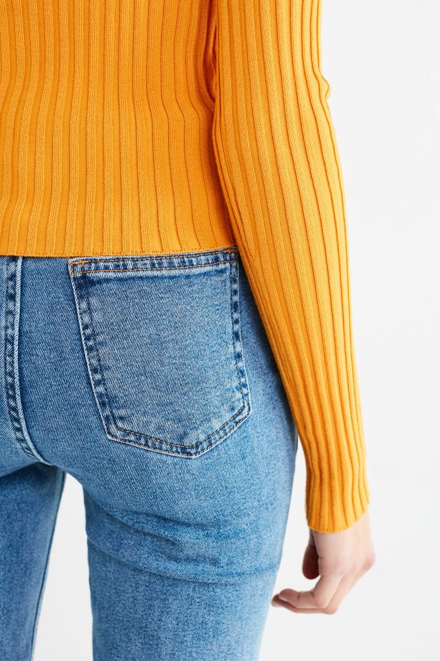 UO Brigitte Button-Down Off-The-Shoulder Sweater #3