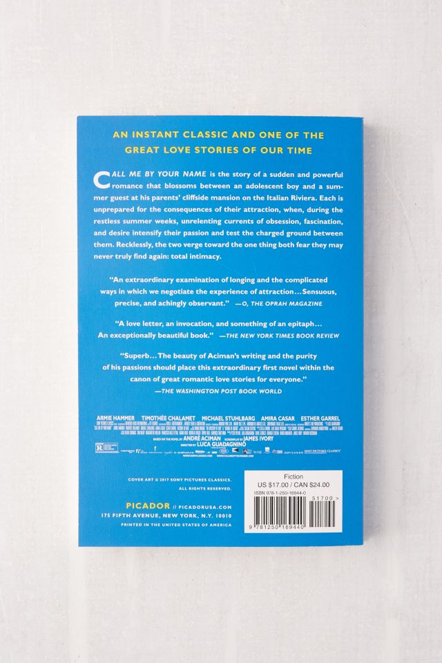 Call Me by Your Name By Andre Aciman #1