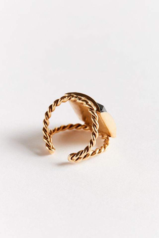 Emile Square Stone Ring #2