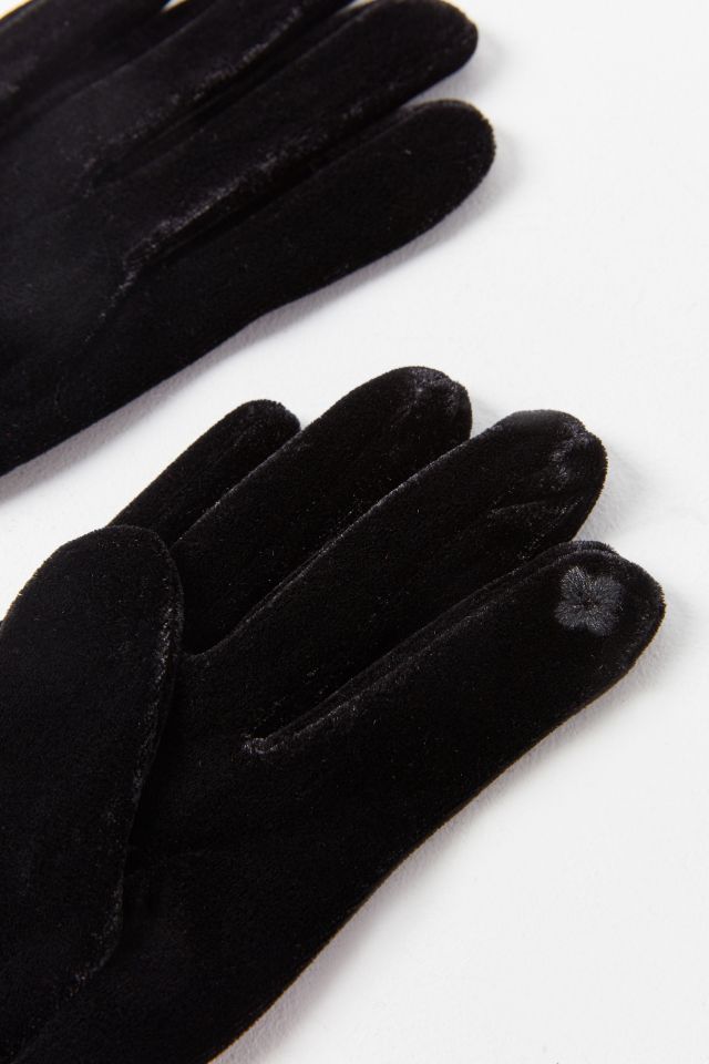 Gants froncés en velours #2