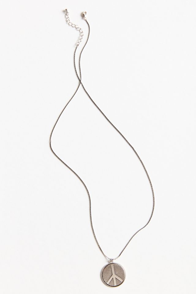 Collier à pendentif symbole de la paix #2