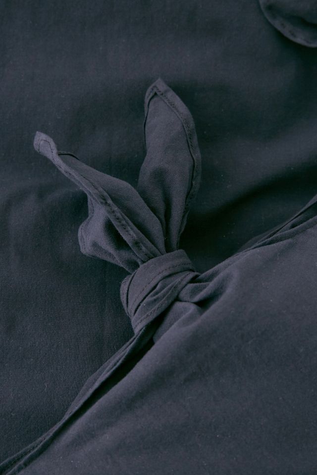Housse de couette en coton délavé à nœuds #5