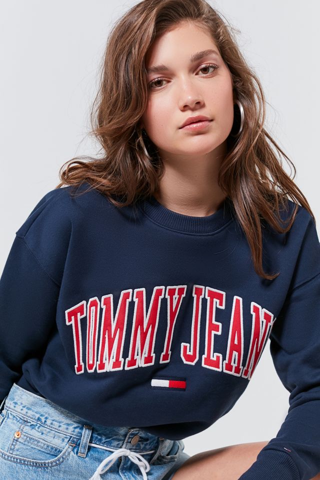 Tommy Jeans Collegiate Crew-Neck Sweatshirt | Urban Outfitters