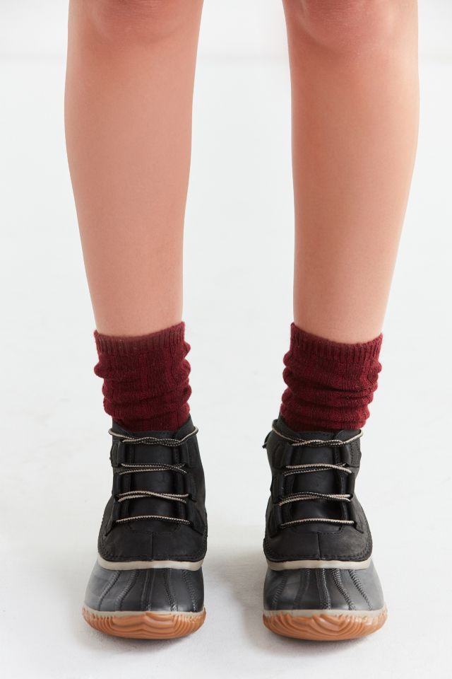 sorel out and about leather duck boot