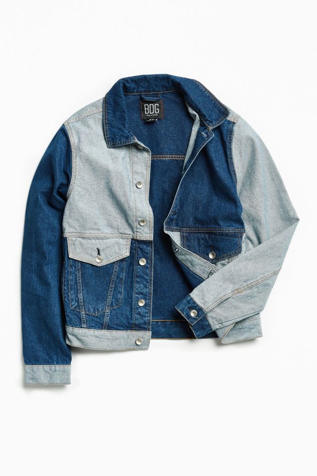 BDG Blocked Denim Trucker Jacket | Urban Outfitters