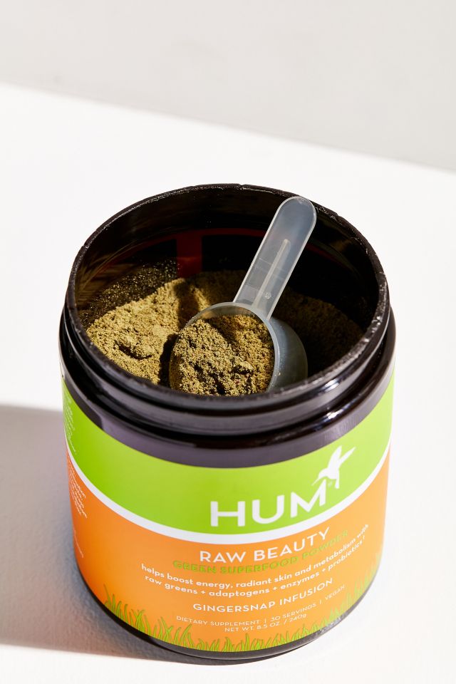 HUM Nutrition Gingersnap Infusion Raw Beauty Green Superfood Powder #1