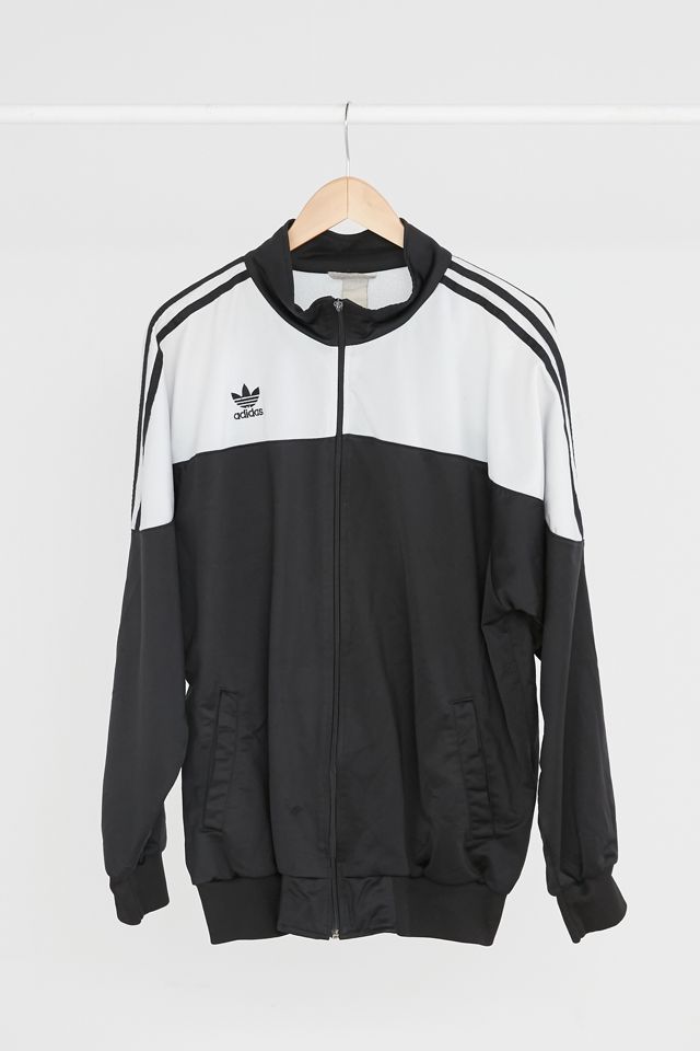 Vintage adidas '90s Black + White Track Jacket | Urban Outfitters