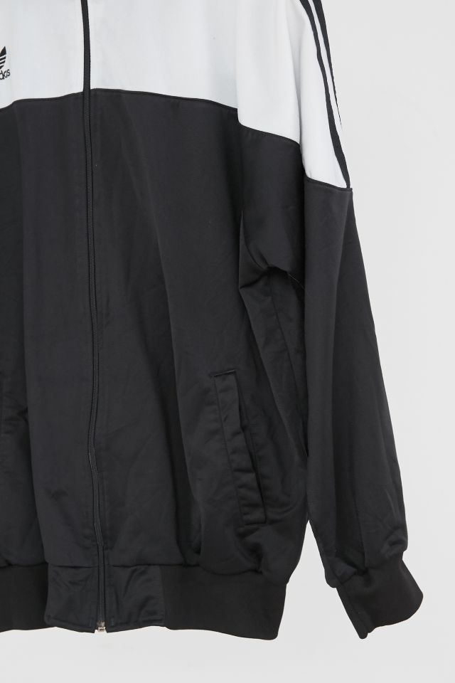 Vintage adidas '90s Black + White Track Jacket | Urban Outfitters