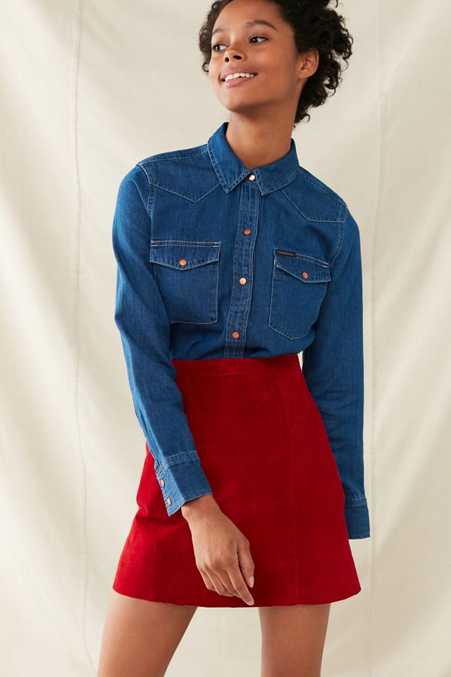 Vintage Suede Mini Skirt | Urban Outfitters