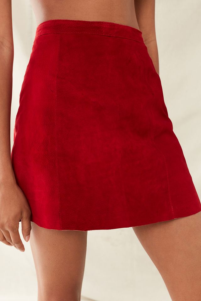Vintage Suede Mini Skirt #5